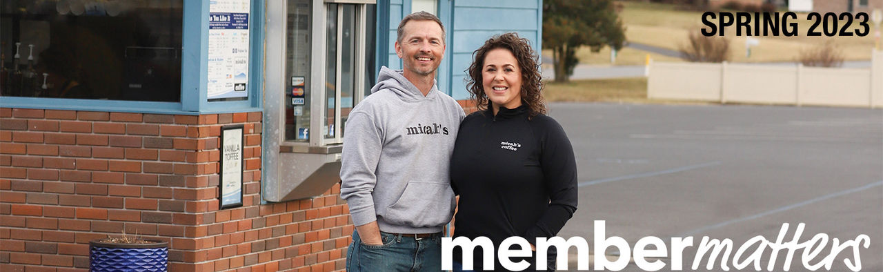 Bobby and Megan Collier, owners, micah's coffee