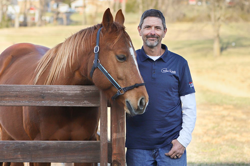 Scott Balsley from Camp Light with horse