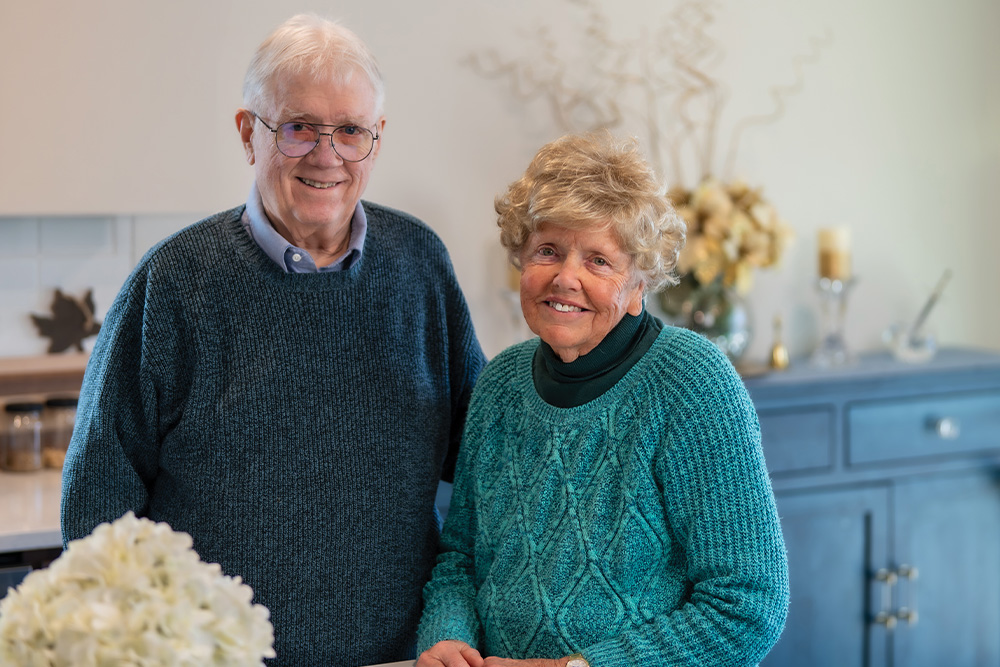 Gil and Barbara Moore smile for the camera