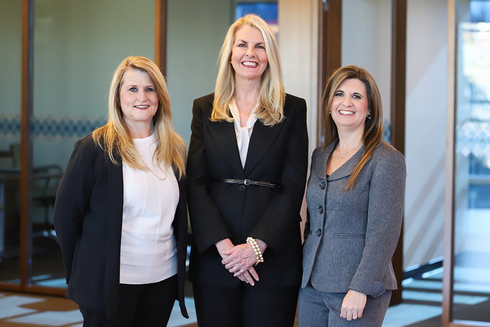 Carrie Walters, Margaret Hersh, and Sarah Landram