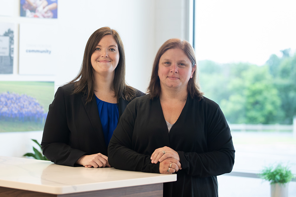 Branch Manager, Tiffany Price and Senior Member Advisor, Joanna Trippeer