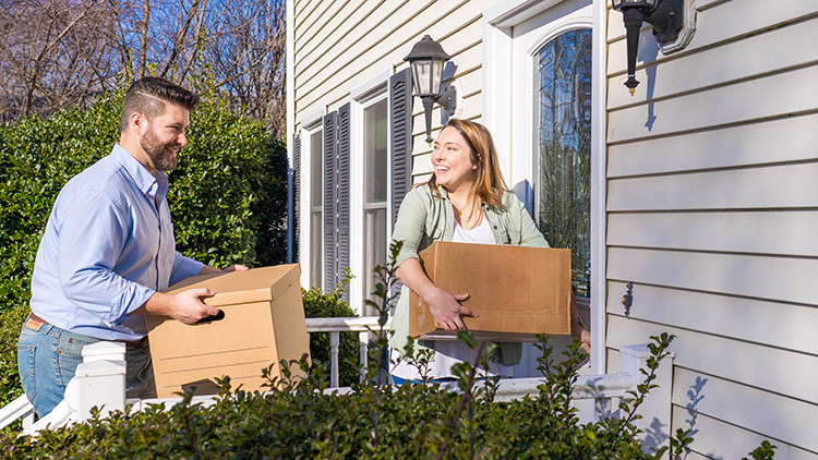 Couple moving into home